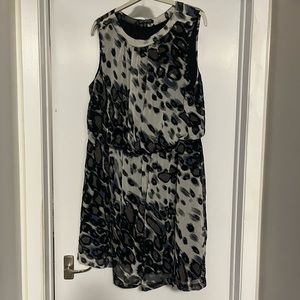 Sharafano  multi coloured sleeveless dress, size 20